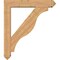Ekena Millwork Funston Arts and Crafts Smooth Bracket w/ Offset Brace, Western Red Cedar, 7 1/2"W x 42"D x 48"H BKT0806X42X48FST03SWR - alternate 3
